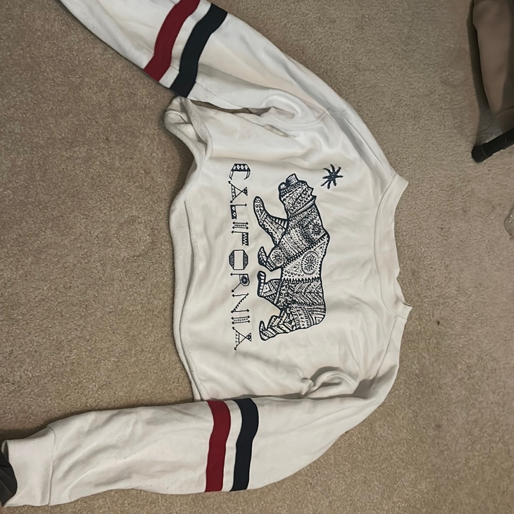 Cropped large California sweatshirt